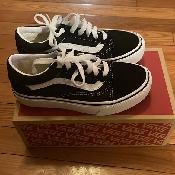Kids old skool platform vans - Picture 2 of 4